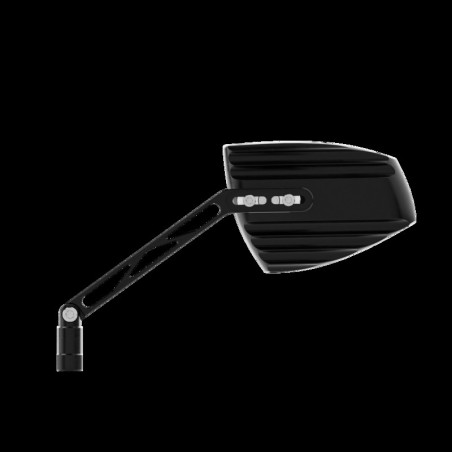 Retrovisor de manillar HIGHSIDER pro Wave - negro/plata