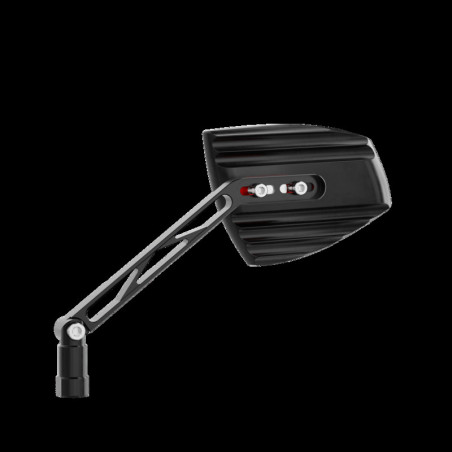 Retrovisor de manillar HIGHSIDER pro Wave - negro/rojo