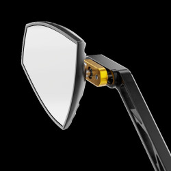 Retrovisor de manillar HIGHSIDER pro Wave - negro/oro