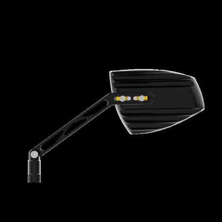 Retrovisor de manillar HIGHSIDER pro Wave - negro/oro
