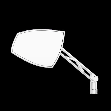 Retrovisor de manillar HIGHSIDER pro Wave - negro/cromado