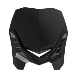 Careta con faro POLISPORT E-Blaze negra