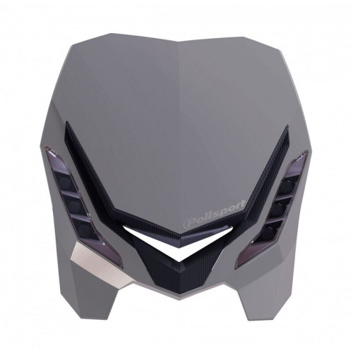Careta con faro POLISPORT E-Blaze gris
