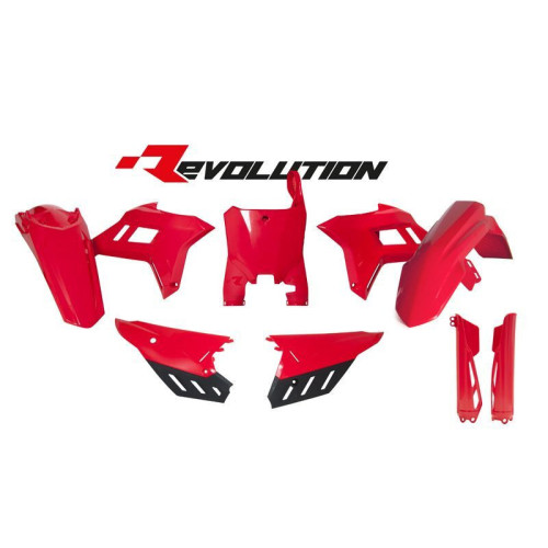 Kit de plástica RACETECH (6 pcs) - Rojo