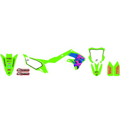 Kit adhesivos Retro BLACKBIRD - Kawasaki KX125/250 2
