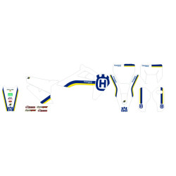 Kit adhesivos Retro BLACKBIRD - Husqvarna FC/TC/TE/FE 2
