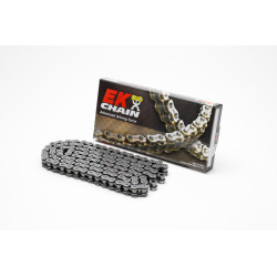 Cadena de transmisión EK CHAIN 520 MVXZ2 - Retenes QX-Ring - Cierre tipo remache