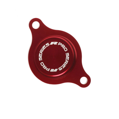 Tapa de filtro de aceite RFX Pro Series - rojo