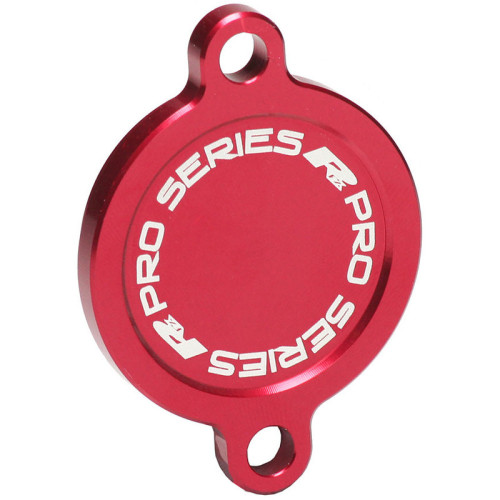 Tapa de filtro de aceite RFX Pro Series - rojo