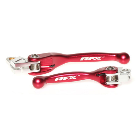 Juego de manetas flexibles forjadas RFX Race Series - rojo
