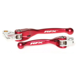 Juego de manetas flexibles forjadas RFX Race Series - rojo