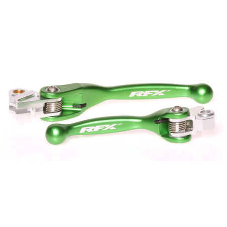 Juego de manetas flexibles forjadas RFX Race Series - verde
