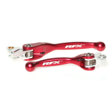 Juego de manetas flexibles forjadas RFX Race Series - rojo