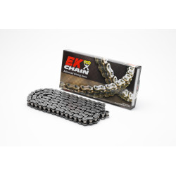 Cadena de transmisión EK CHAIN 525 MVXZ2 - Retenes QX-Ring - Cierre tipo remache