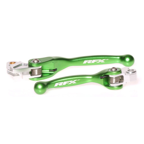 Juego de manetas flexibles forjadas RFX Race Series - verde