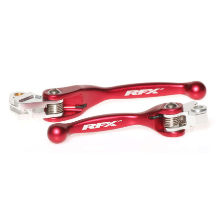 Juego de manetas flexibles forjadas RFX Race Series - rojo