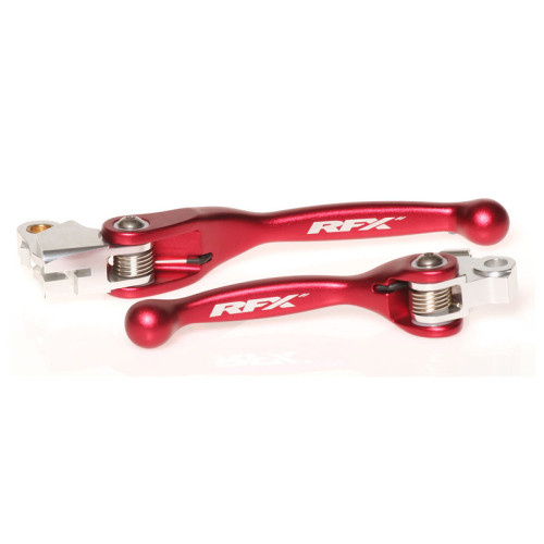 Juego de manetas flexibles forjadas RFX Race Series - rojo