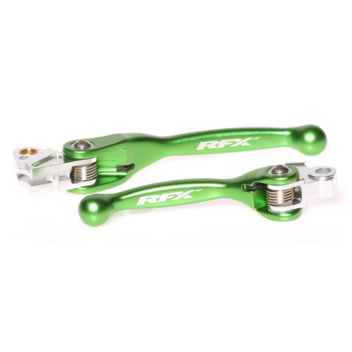 Juego de manetas flexibles forjadas RFX Race Series - verde