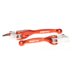 Juego de manetas flexibles forjadas RFX Race Series - naranja