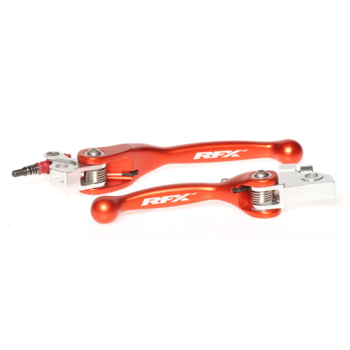 Juego de manetas flexibles forjadas RFX Race Series - naranja