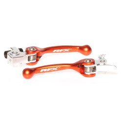 Juego de manetas flexibles forjadas RFX Race Series - naranja - frenos Brembo/embragues Brembo