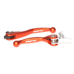 Juego de manetas flexibles forjadas RFX Race Series - naranja - frenos Brembo/embragues Magura
