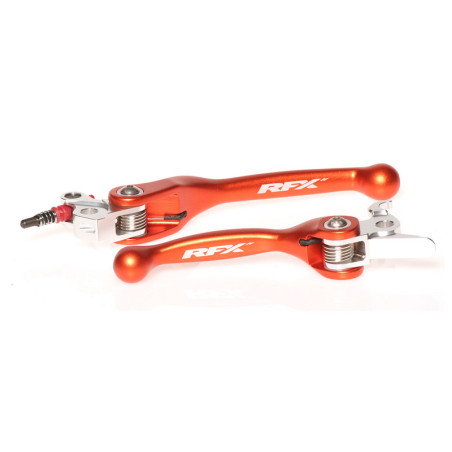 Juego de manetas flexibles forjadas RFX Race Series - naranja - frenos Brembo/embragues Magura