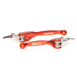 Juego de manetas flexibles forjadas RFX Race Series - naranja