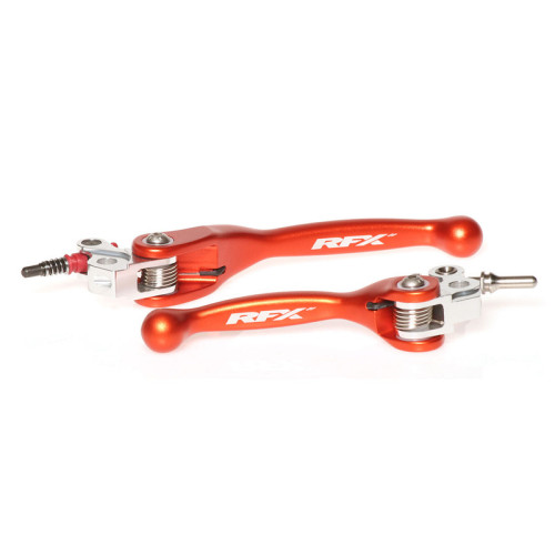 Juego de manetas flexibles forjadas RFX Race Series - naranja