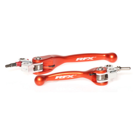Juego de manetas flexibles forjadas RFX Race Series - naranja