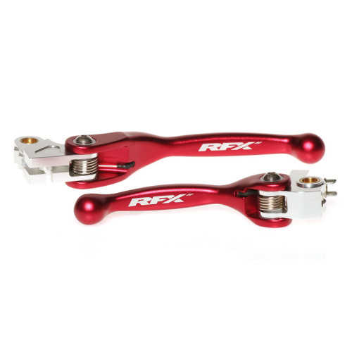 Juego de manetas flexibles forjadas RFX Race Series - rojo
