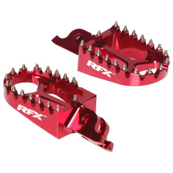 Estriberas RFX Pro Series aluminio CNC - rojo