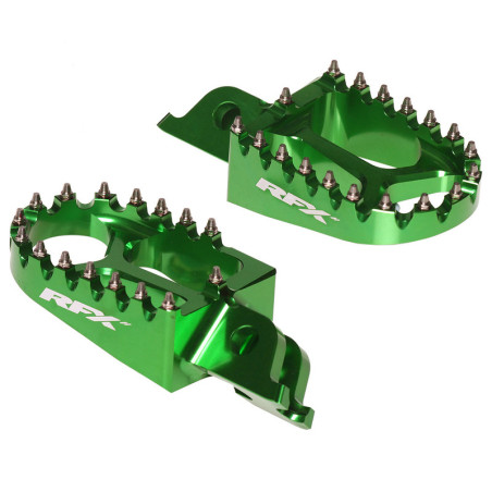 Estriberas RFX Pro Series aluminio CNC - verde