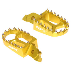 Estriberas RFX Pro Series aluminio CNC - amarillo