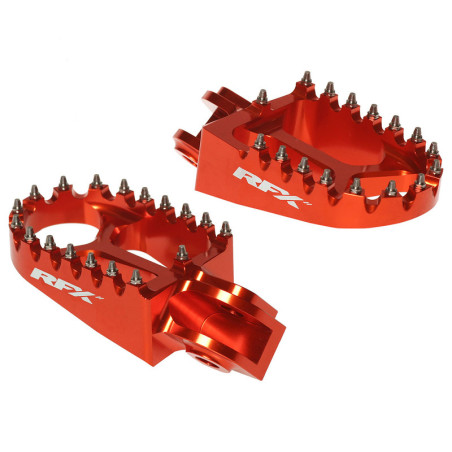 Estriberas RFX Pro Series aluminio CNC - naranja