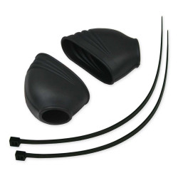 Fundas de goma para estriberas RFX Race Series - negro - 2 uds