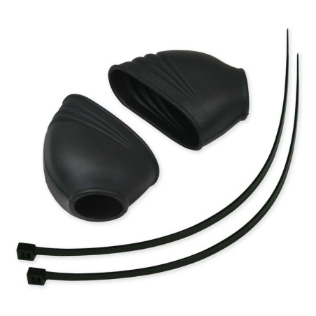 Fundas de goma para estriberas RFX Race Series - negro - 2 uds