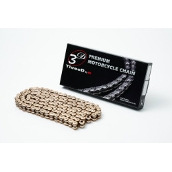 Cadena de transmisión EK CHAIN ThreeD® 520 Z/3D - Retenes QX2-Ring - Cierre tipo remache
