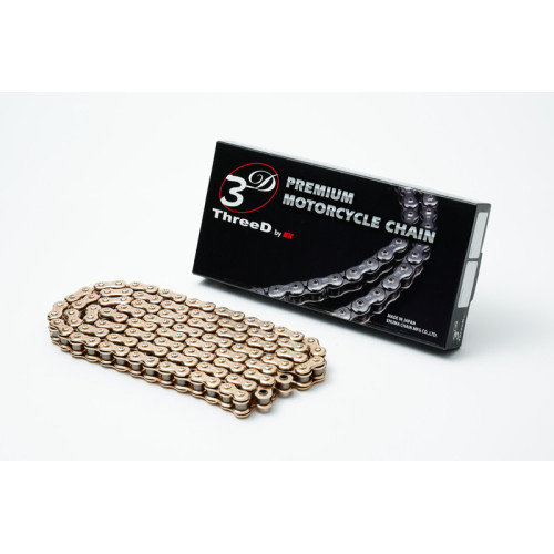 Cadena de transmisión EK CHAIN ThreeD® 520 Z/3D - Retenes QX2-Ring - Cierre tipo remache