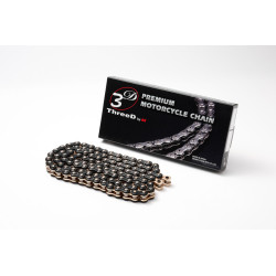 Cadena de transmisión EK CHAIN ThreeD® 520 Z/3D - Retenes QX2-Ring - Cierre tipo remache