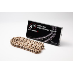 Cadena de transmisión EK CHAIN ThreeD® 525 Z/3D - Retenes QX2-Ring - Cierre tipo remache