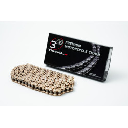 Cadena de transmisión EK CHAIN ThreeD® 530 Z/3D - Retenes QX2-Ring - Cierre tipo remache