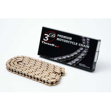 Cadena de transmisión EK CHAIN ThreeD® 525 SPR/3D - Retenes NX-Ring - Cierre tipo remache
