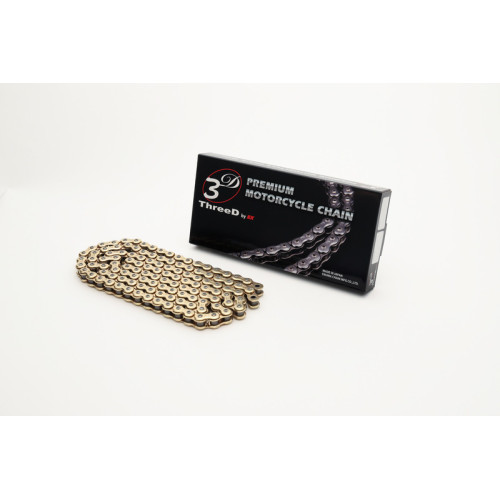 Cadena de transmisión EK CHAIN ThreeD® 520 MXR/3D - Sin retenes - Cierre tipo clip