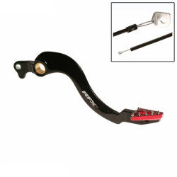 Pedal de freno trasero RFX Pro Series - punta fija - negro/rojo