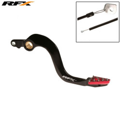 Pedal de freno trasero RFX Pro Series - punta fija - negro/rojo