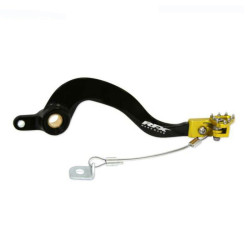 Pedal de freno trasero RFX Pro Series - punta fija - negro/amarillo