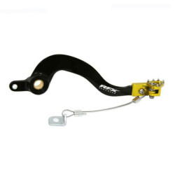 Pedal de freno trasero RFX Pro Series - punta fija - negro/amarillo