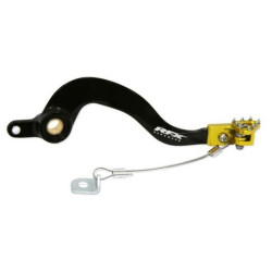 Pedal de freno trasero RFX Pro Series - punta fija - negro/amarillo