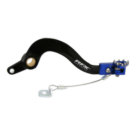 Pedal de freno trasero RFX Pro Series - punta plegable - negro/azul